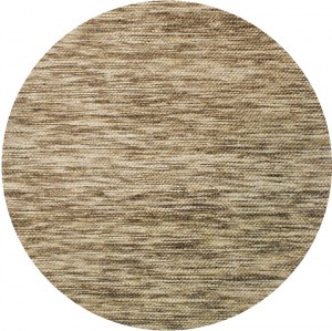 Round, Octagon & Square Rugs Fairi FF-61 Earth Lt. Brown - Chocolate & Lt. Grey - Grey Hand Crafted Rug