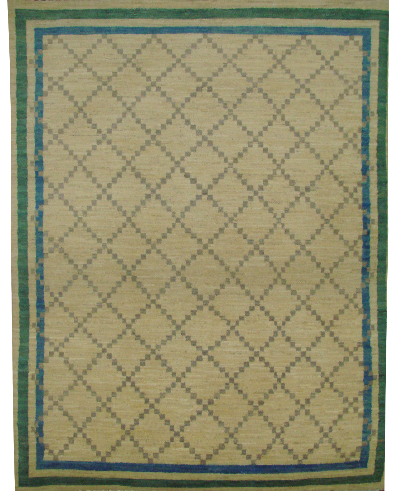 Contemporary & Transitional Rugs Moroccan 021495 Ivory - Beige Hand Knotted Rug