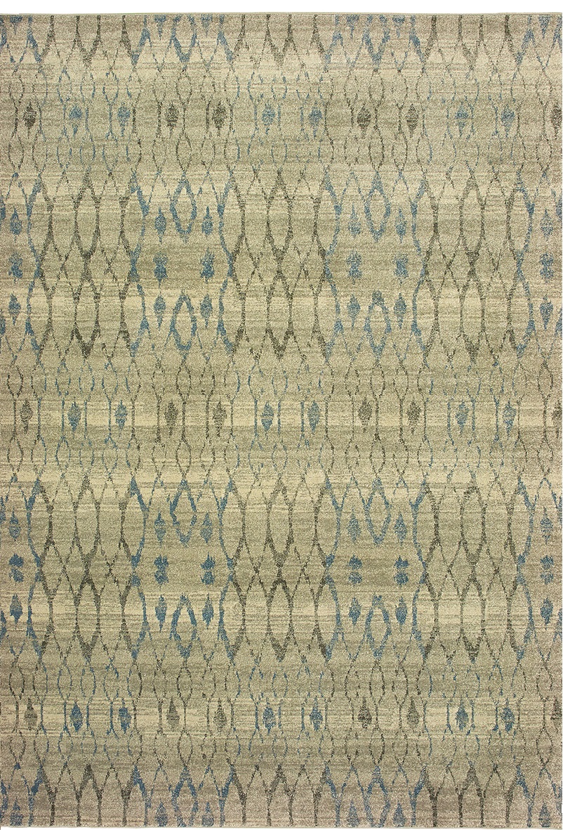 Contemporary & Transitional Rugs RALEIGH 1807H Lt. Grey - Grey & Multi Machine Made Rug