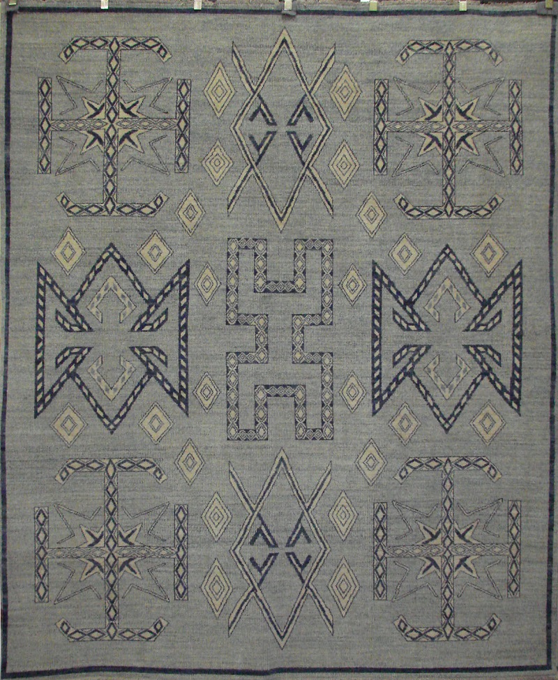 Antique Style Rugs TUARGE-3 021698 Lt. Grey - Grey & Ivory - Beige Hand Knotted Rug