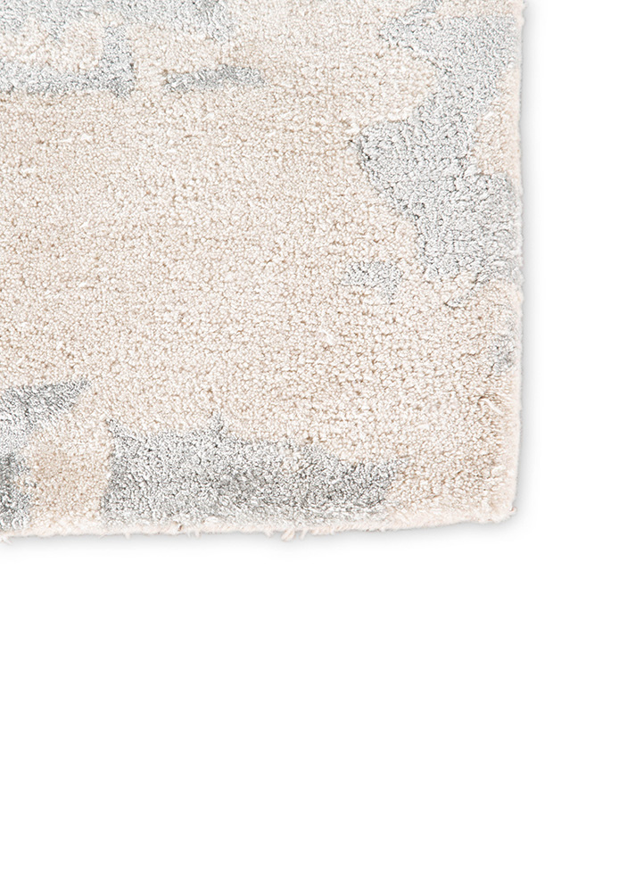 Contemporary & Transitional Rugs Genesis GES17-Benna (S) Ivory - Beige & Aqua - Lt. Green Hand Tufted Rug