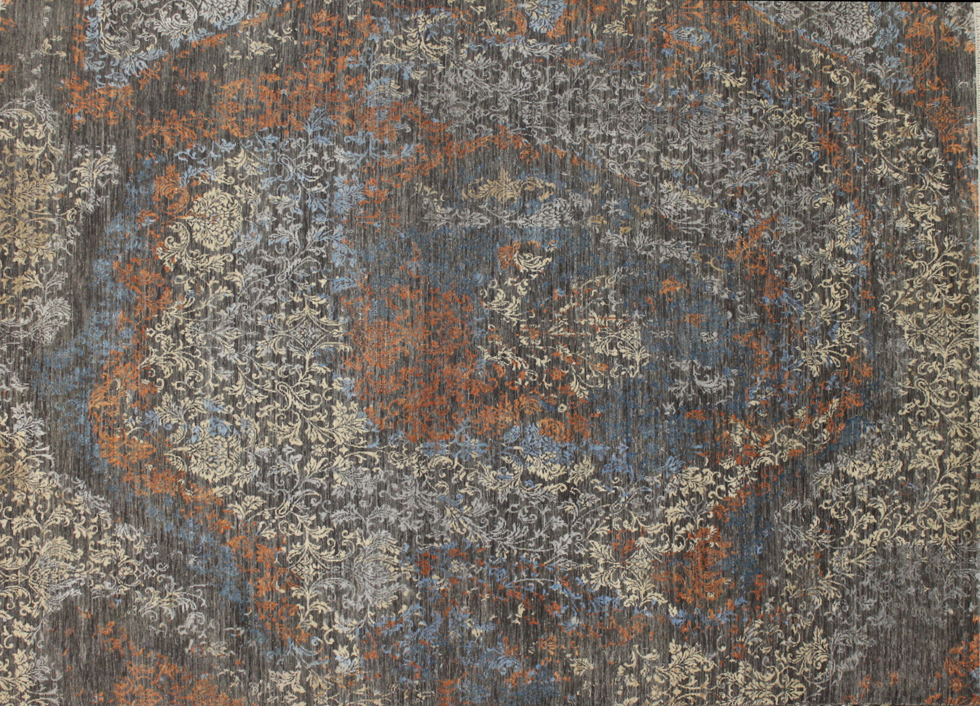 Contemporary & Transitional Rugs Jankat 022849 Lt. Grey - Grey & Multi Hand Knotted Rug