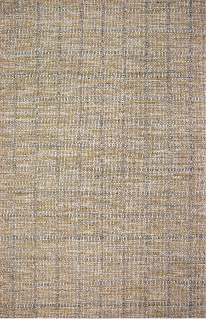 Contemporary & Transitional Rugs Madi MD-05 Sunrise Camel - Taupe & Lt. Blue - Blue Hand Tufted Rug