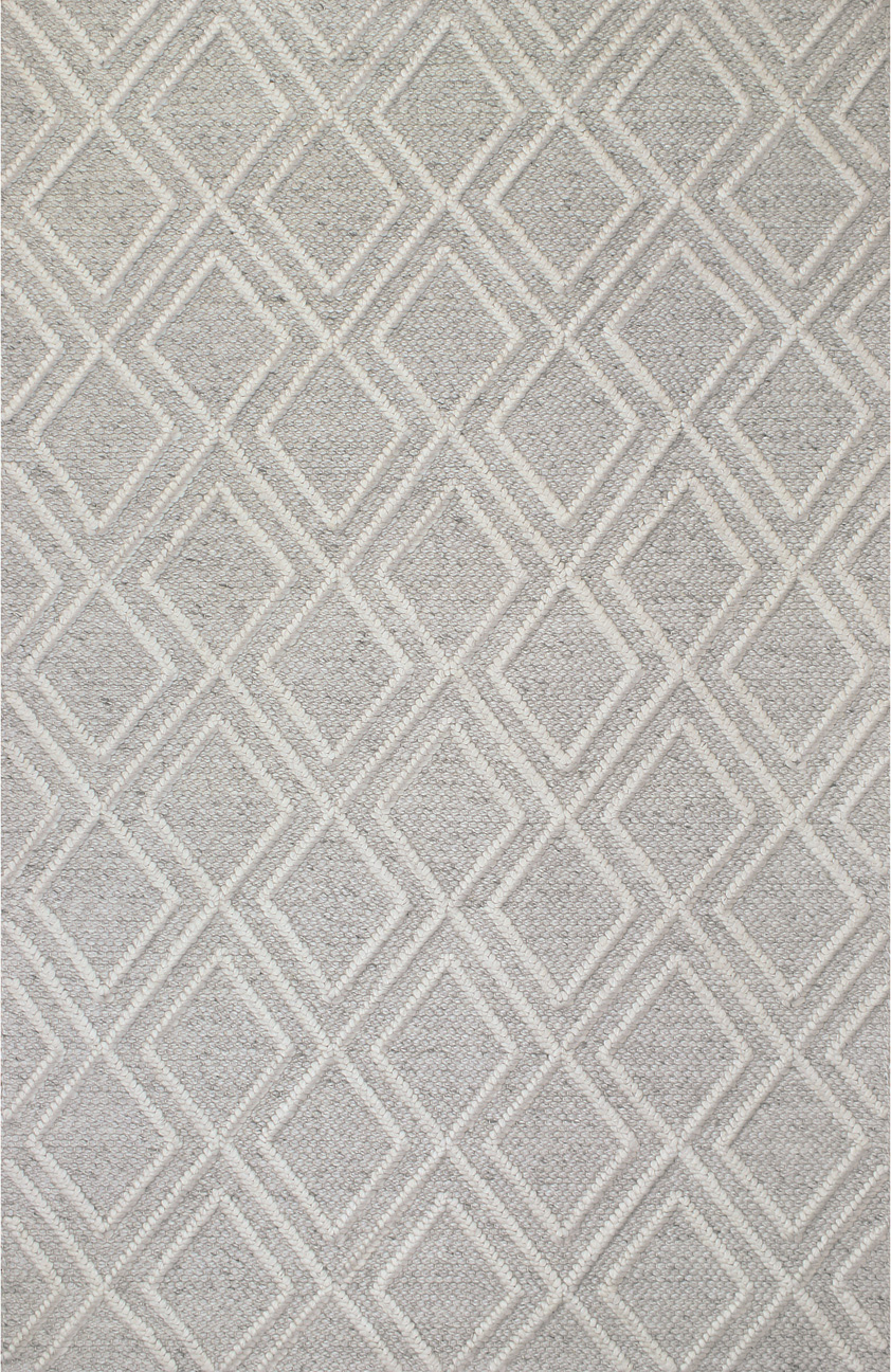 Contemporary & Transitional Rugs Flow FL-35 Stone Lt. Grey - Grey & Ivory - Beige Hand Tufted Rug