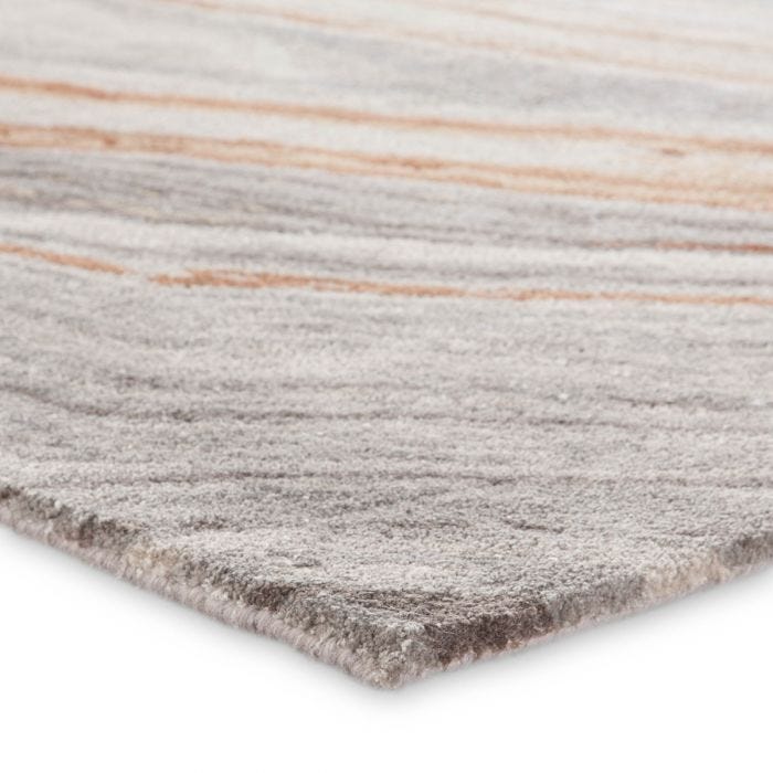 Contemporary & Transitional Rugs Genesis GES21-Atha Lt. Grey - Grey & Rust - Orange Hand Tufted Rug