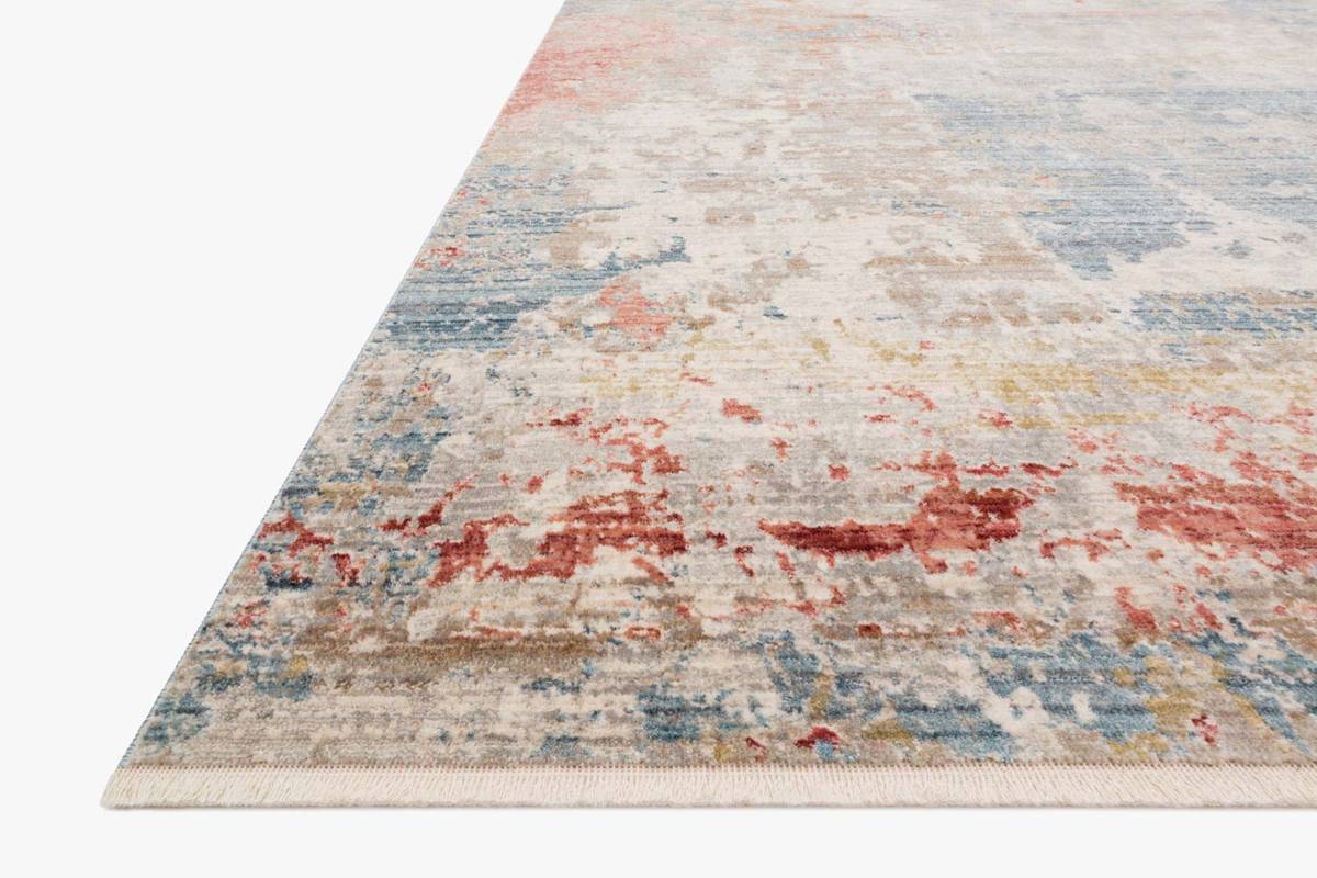 Contemporary & Transitional Rugs Claire CLE-07 Lt. Grey - Grey & Multi Machine Made Rug