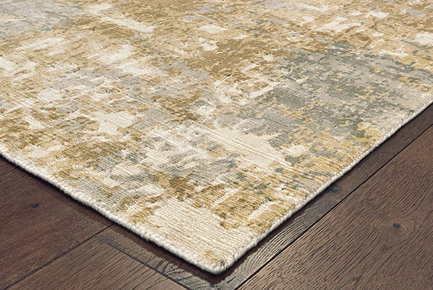 Contemporary & Transitional Rugs Formations 70003 Ivory - Beige & Lt. Grey - Grey Hand Crafted Rug