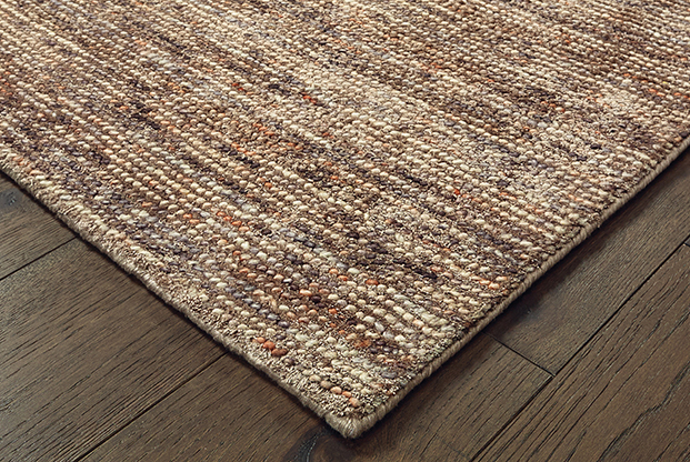 Contemporary & Transitional Rugs Lucent 45907 Camel - Taupe & Lt. Brown - Chocolate Hand Tufted Rug