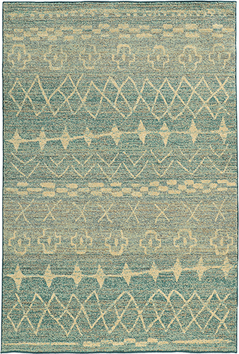 Contemporary & Transitional Rugs NOMAD 2163F Lt. Blue - Blue Machine Made Rug
