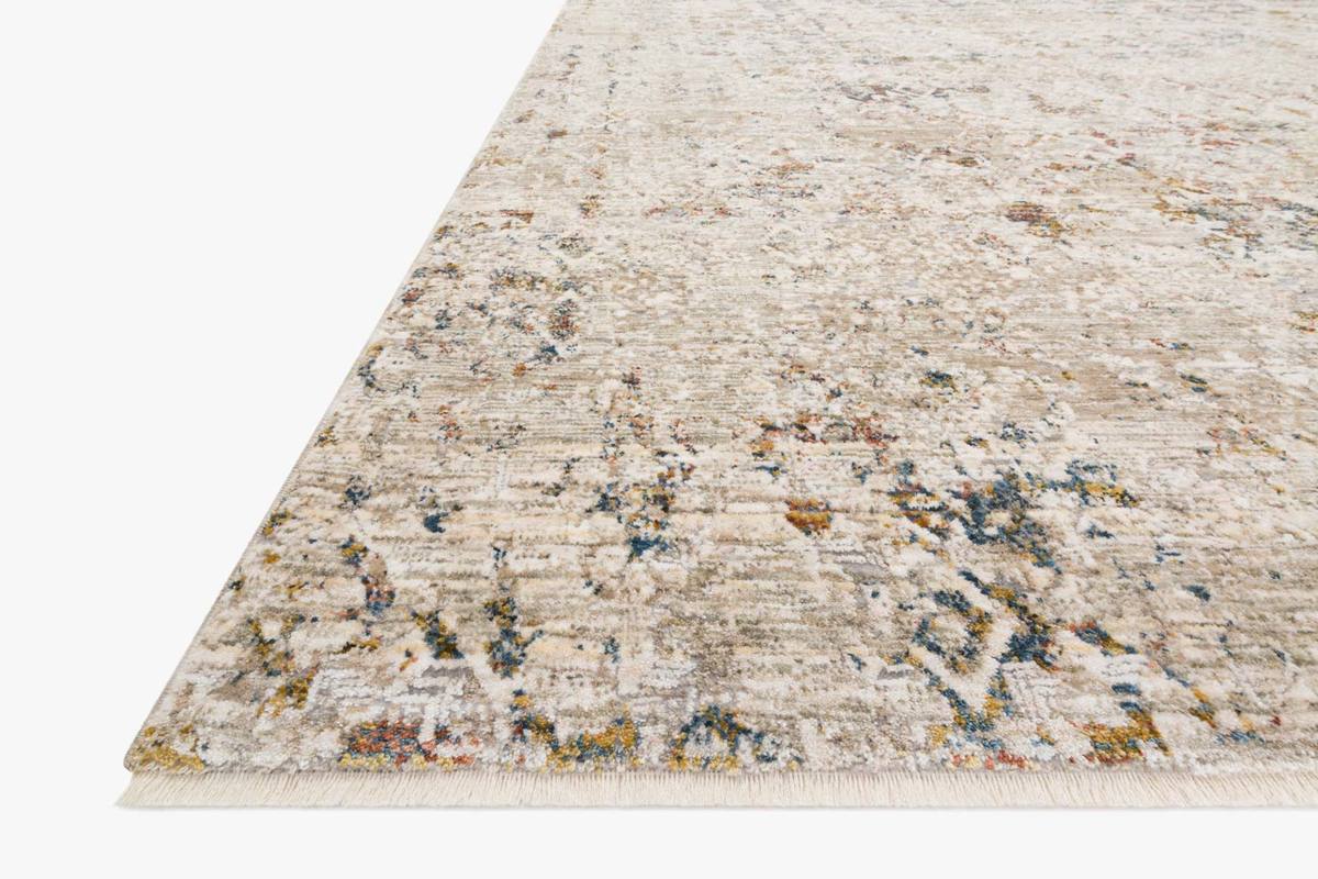 Contemporary & Transitional Rugs Theia THE-04 Natural Multi & Lt. Grey - Grey Machine Made Rug