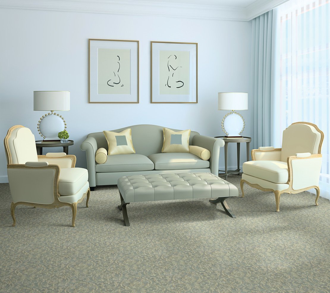 Custom & Wall to Wall Lake Como Birch Camel - Taupe & Lt. Gold - Gold Machine Made Rug