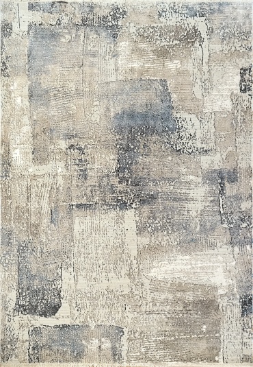 Contemporary & Transitional Rugs Refine 4630-890 Ivory - Beige & Black - Charcoal Machine Made Rug