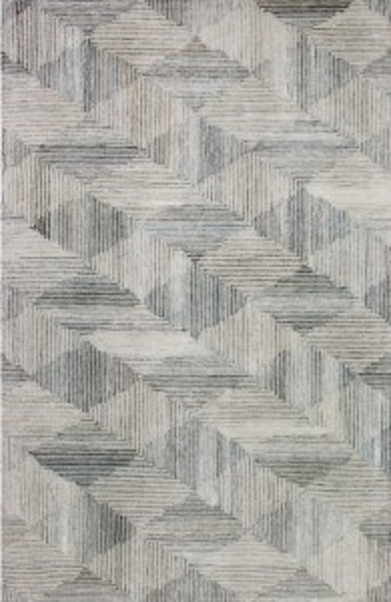 Contemporary & Transitional Rugs Duble DU-95 Multi Lt. Grey - Grey & Black - Charcoal Hand Woven Rug
