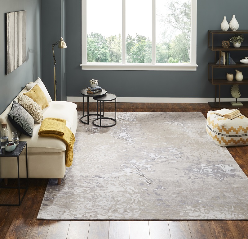 Contemporary & Transitional Rugs Splash CC1 Lt. Grey - Grey Hand Knotted Rug