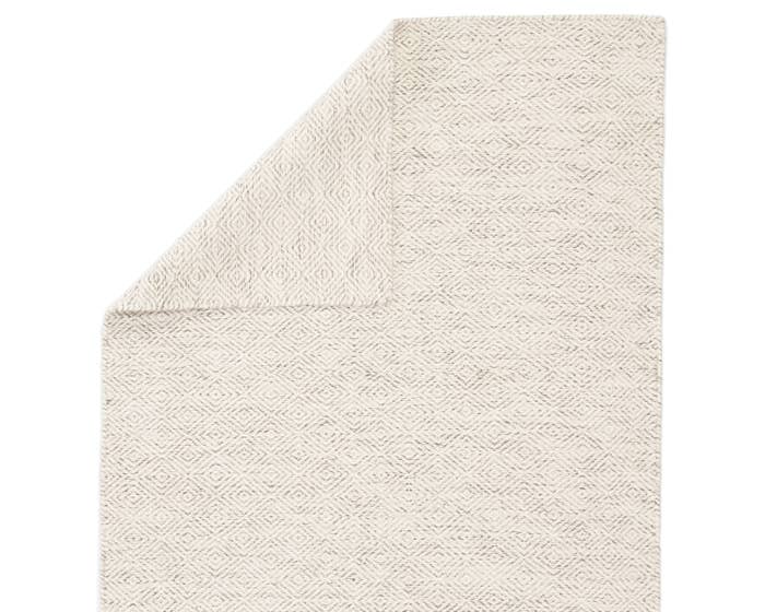 Contemporary & Transitional Rugs Enclave ENC03 Bramble Ivory - Beige & Lt. Grey - Grey Hand Woven Rug