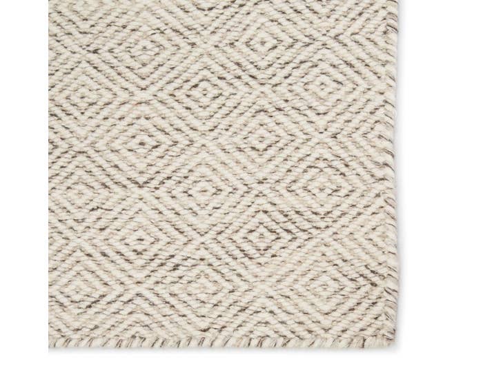 Contemporary & Transitional Rugs Enclave ENC03 Bramble Ivory - Beige & Lt. Grey - Grey Hand Woven Rug