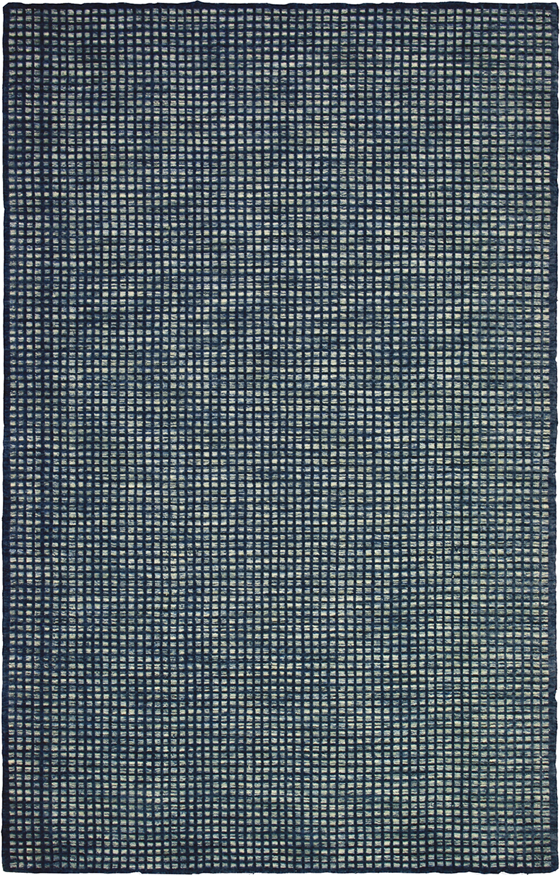 Contemporary & Transitional Rugs Stand SF-14 Navy Medium Blue - Navy Hand Woven Rug