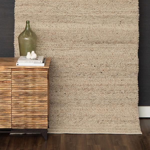 Contemporary & Transitional Rugs Tableau Roma Oyster Ivory - Beige Hand Loomed Rug
