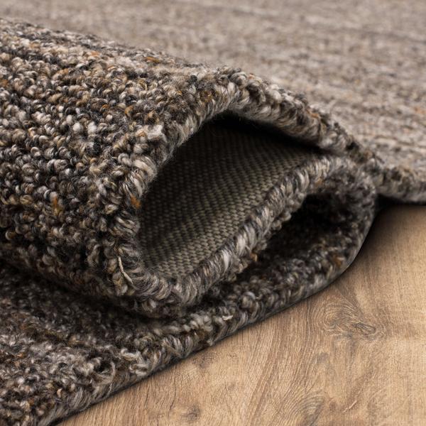 Contemporary & Transitional Rugs Haberdasher Stucco Lt. Brown - Chocolate & Lt. Grey - Grey Hand Tufted Rug
