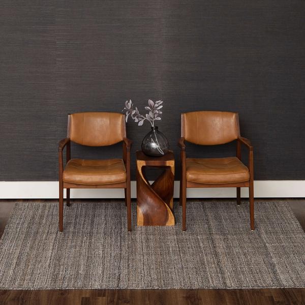 Contemporary & Transitional Rugs Haberdasher Stucco Lt. Brown - Chocolate & Lt. Grey - Grey Hand Tufted Rug