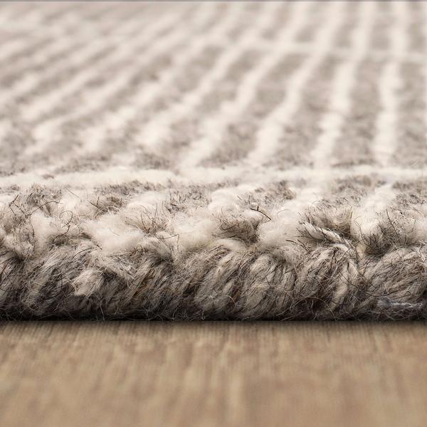 Transitional & Casual Rugs Tangier Deviation Taupe Camel - Taupe & Ivory - Beige Hand Tufted Rug