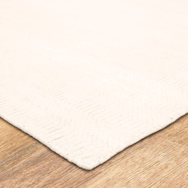 Contemporary & Transitional Rugs Gemini Ivory Ivory - Beige Hand Loomed Rug
