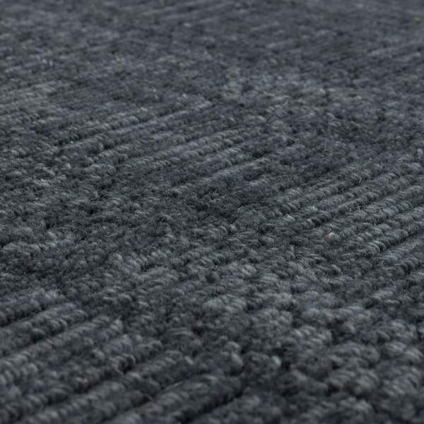Contemporary & Transitional Rugs Gemini Charcoal Black - Charcoal Hand Loomed Rug