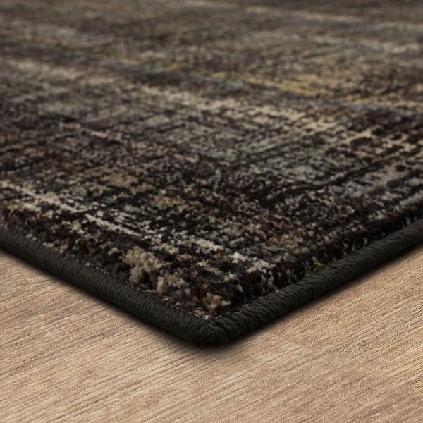 Contemporary & Transitional Rugs Fowler Black Black - Charcoal Machine Made Rug
