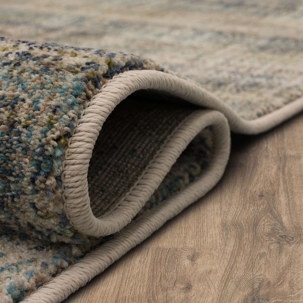 Contemporary & Transitional Rugs Fowler Lagoon Lt. Blue - Blue & Multi Machine Made Rug