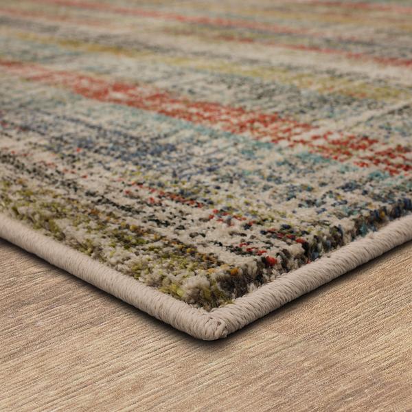 Contemporary & Transitional Rugs Fowler Multi Ivory - Beige & Multi Machine Made Rug