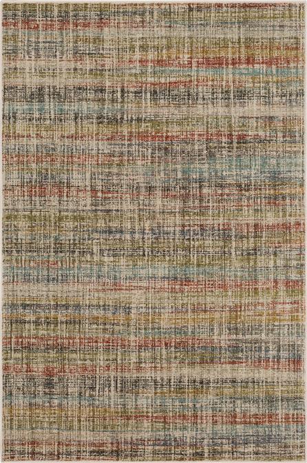 Contemporary & Transitional Rugs Fowler Multi Ivory - Beige & Multi Machine Made Rug
