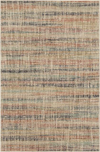 Contemporary & Transitional Rugs Fowler Coral Red - Burgundy & Multi Machine Made Rug