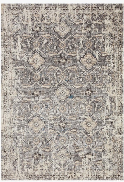 Contemporary & Transitional Rugs Theory THY-03 Natural/Gray Lt. Grey - Grey & Black - Charcoal Machine Made Rug