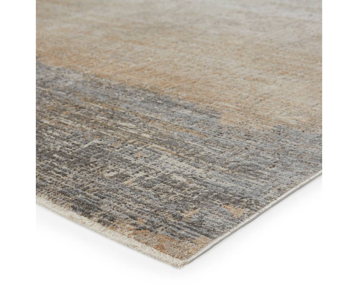 Contemporary & Transitional Rugs En Blanc EBC08 Ivory - Beige & Camel - Taupe Machine Made Rug