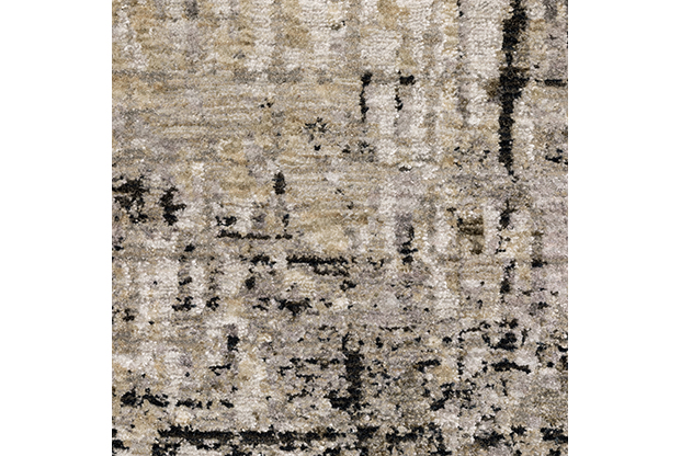 Contemporary & Transitional Rugs Nebulous 91D Lt. Grey - Grey & Black - Charcoal Machine Made Rug