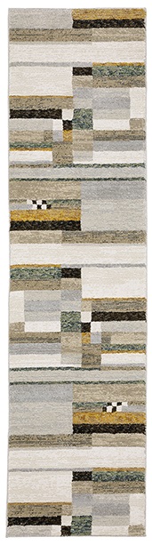 Casual & Solid Rugs Strada STR07 Camel - Taupe & Multi Machine Made Rug