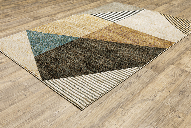 Casual & Solid Rugs Strada STR10 Camel - Taupe & Multi Machine Made Rug