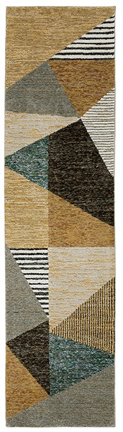 Casual & Solid Rugs Strada STR10 Camel - Taupe & Multi Machine Made Rug