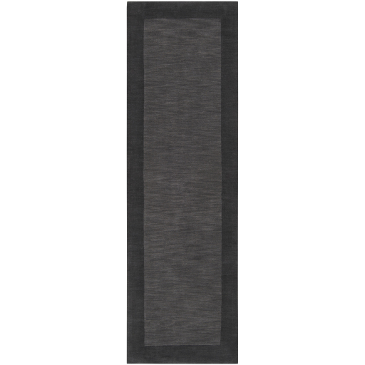 Casual & Solid Rugs Mystique M-347  Black - Charcoal Hand Loomed Rug