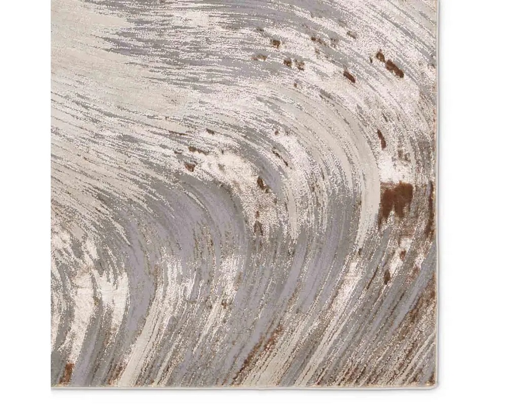 Contemporary & Transitional Rugs Catalyst CTY21 Lt. Grey - Grey & Ivory - Beige Machine Made Rug