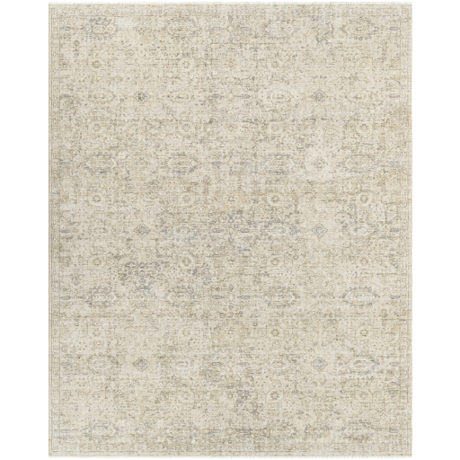 Antique Style Rugs Once Upon a Time OAT-2304 Lt. Grey - Grey & Ivory - Beige Hand Crafted Rug