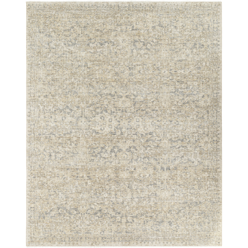 Antique Style Rugs Once Upon a Time OAT-2305 Lt. Brown - Chocolate & Lt. Grey - Grey Hand Crafted Rug