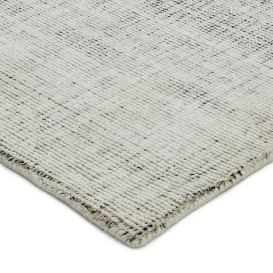 Contemporary & Transitional Rugs Ezra Rug Raven Ivory - Beige & Black - Charcoal Hand Loomed Rug