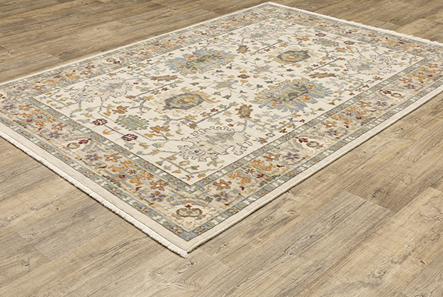 Oushak Rugs Lucca 2063Y Ivory - Beige & Camel - Taupe Machine Made Rug