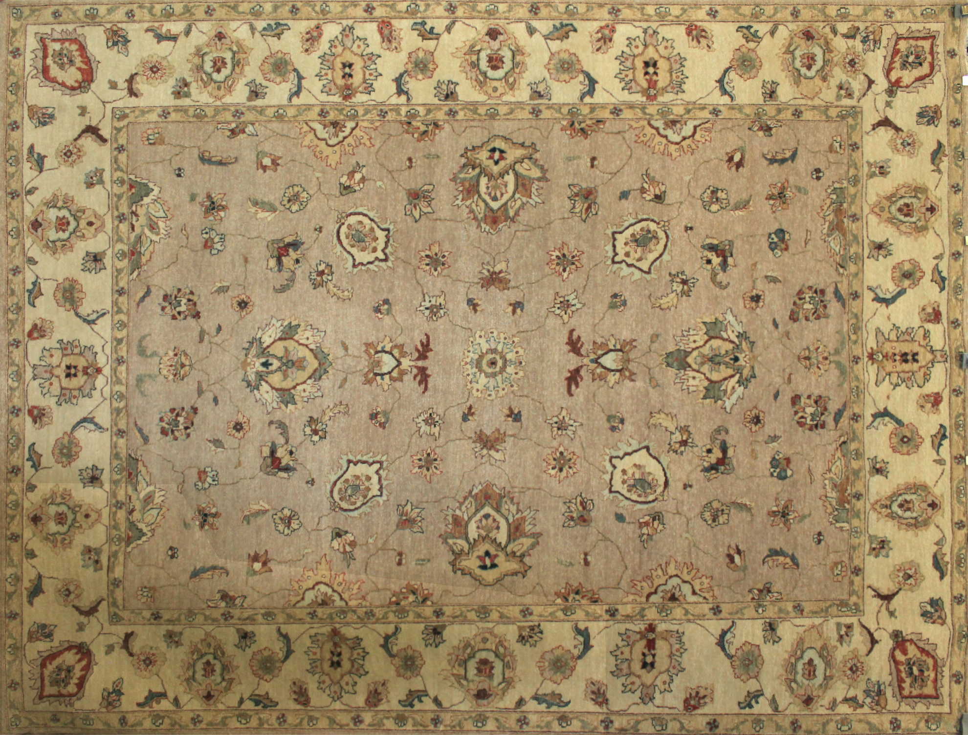Clearance & Discount Rugs Traditional Hand Knotted 5643 Camel - Taupe & Ivory - Beige Hand Knotted Rug