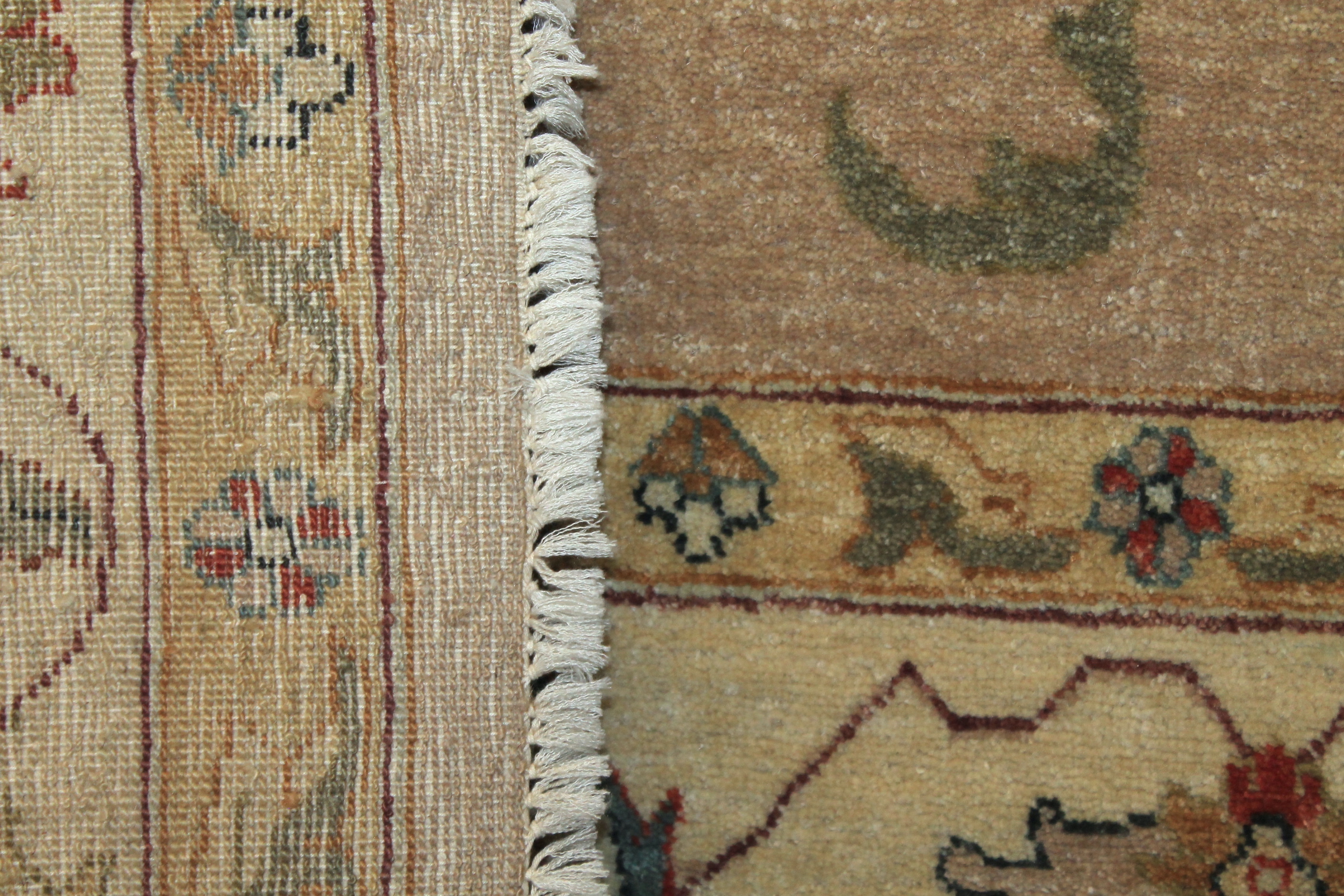 Clearance & Discount Rugs Traditional Hand Knotted 5643 Camel - Taupe & Ivory - Beige Hand Knotted Rug