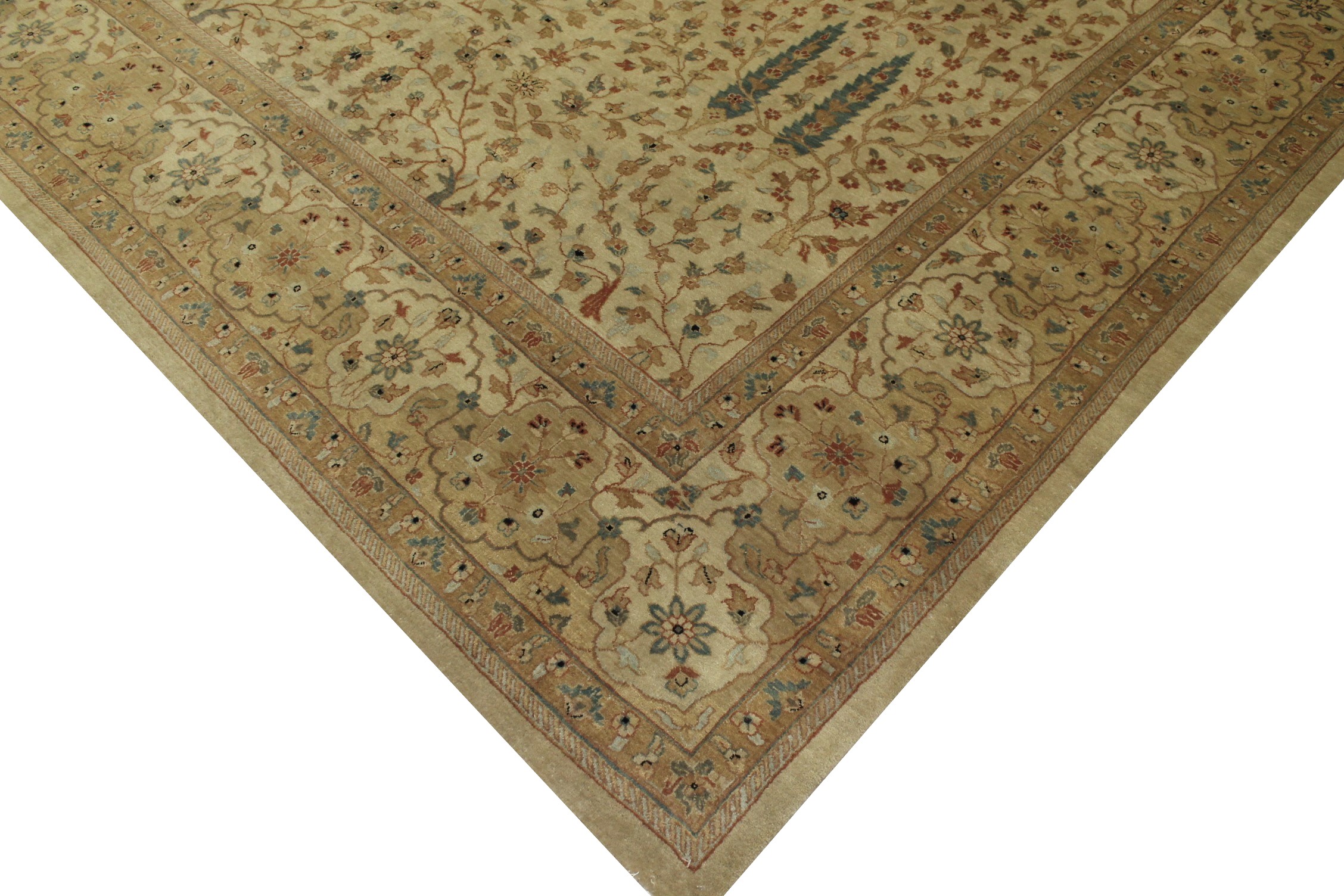 Clearance & Discount Rugs Traditional Hand Knotted Rug 6099 Ivory - Beige Hand Knotted Rug