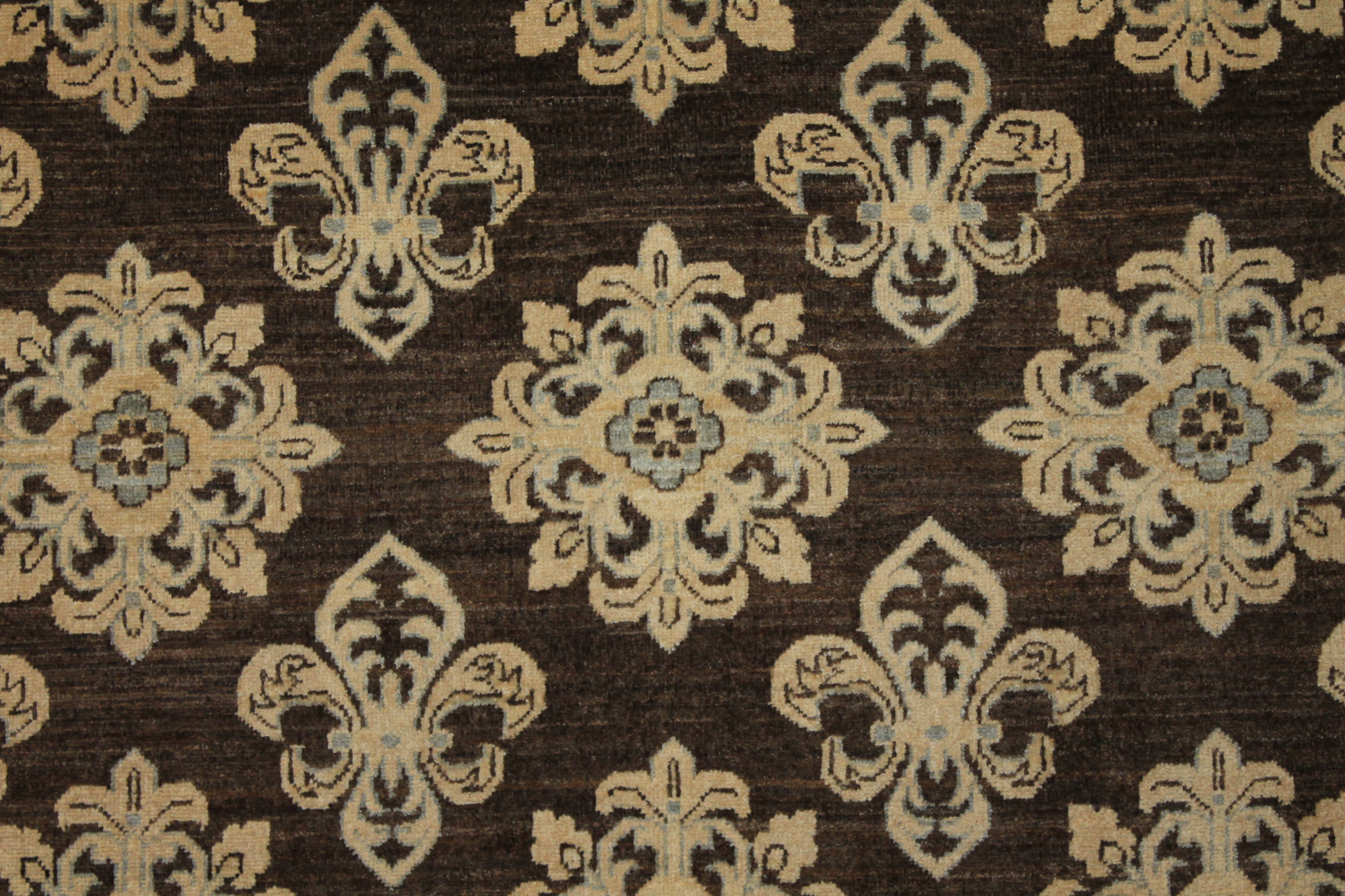 Clearance & Discount Rugs Chobi Oushak Design Hand Knotted Wool Rug 9960 Lt. Brown - Chocolate Hand Knotted Rug