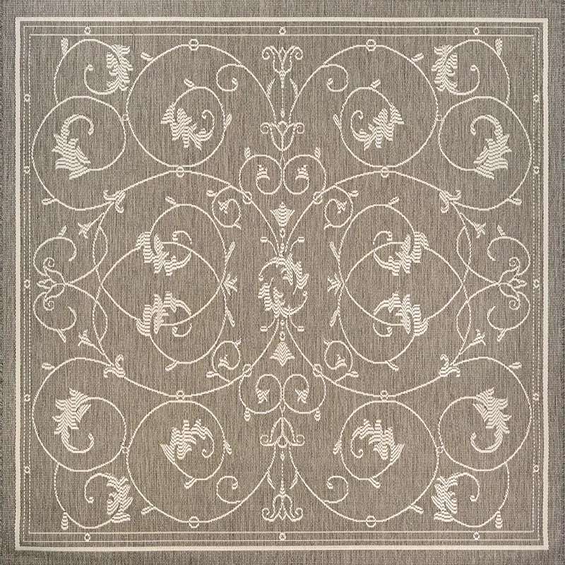 Round, Octagon & Square Rugs Recife 1583/2312 Veranda  Champagne-Taupe Ivory - Beige & Camel - Taupe Machine Made Rug
