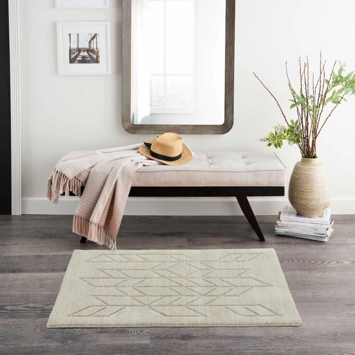 Casual & Solid Rugs Alessia ALE01 Sage Green Hand Loomed Rug